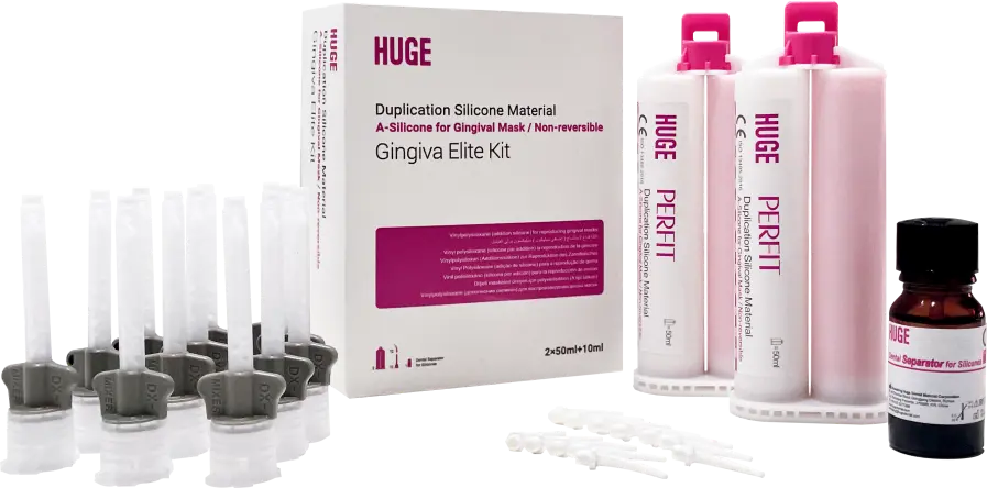 NOVO Pacote de A-Silicone para Máscara Gengival-Kit de Gengiva Elite