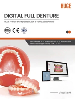 Instrução digital de dentadura completa