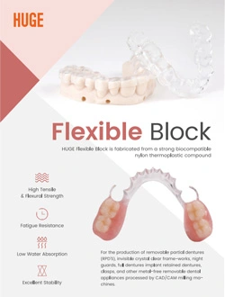 Brochura de bloco flexível dental ENORME