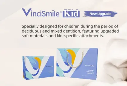 Apresentando VinciSmile Kids Clear Aligner