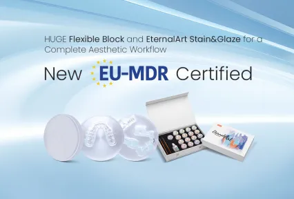 Flexible Block e EternalArt Stain&Glaze agora certificados CE (MDR)!